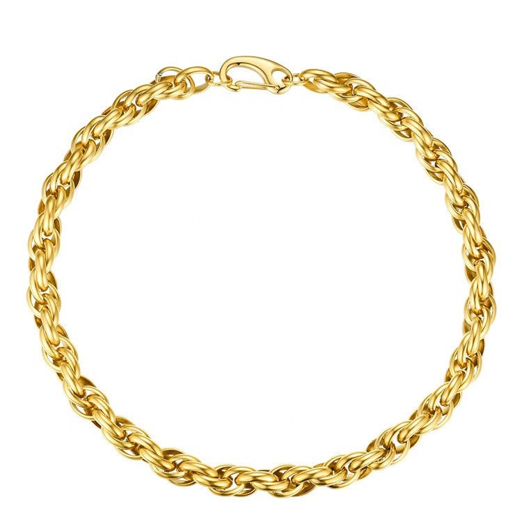 Twisted Gold Necklace