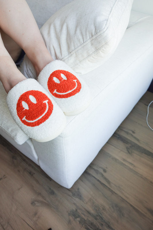 Orange  Happy Slippers