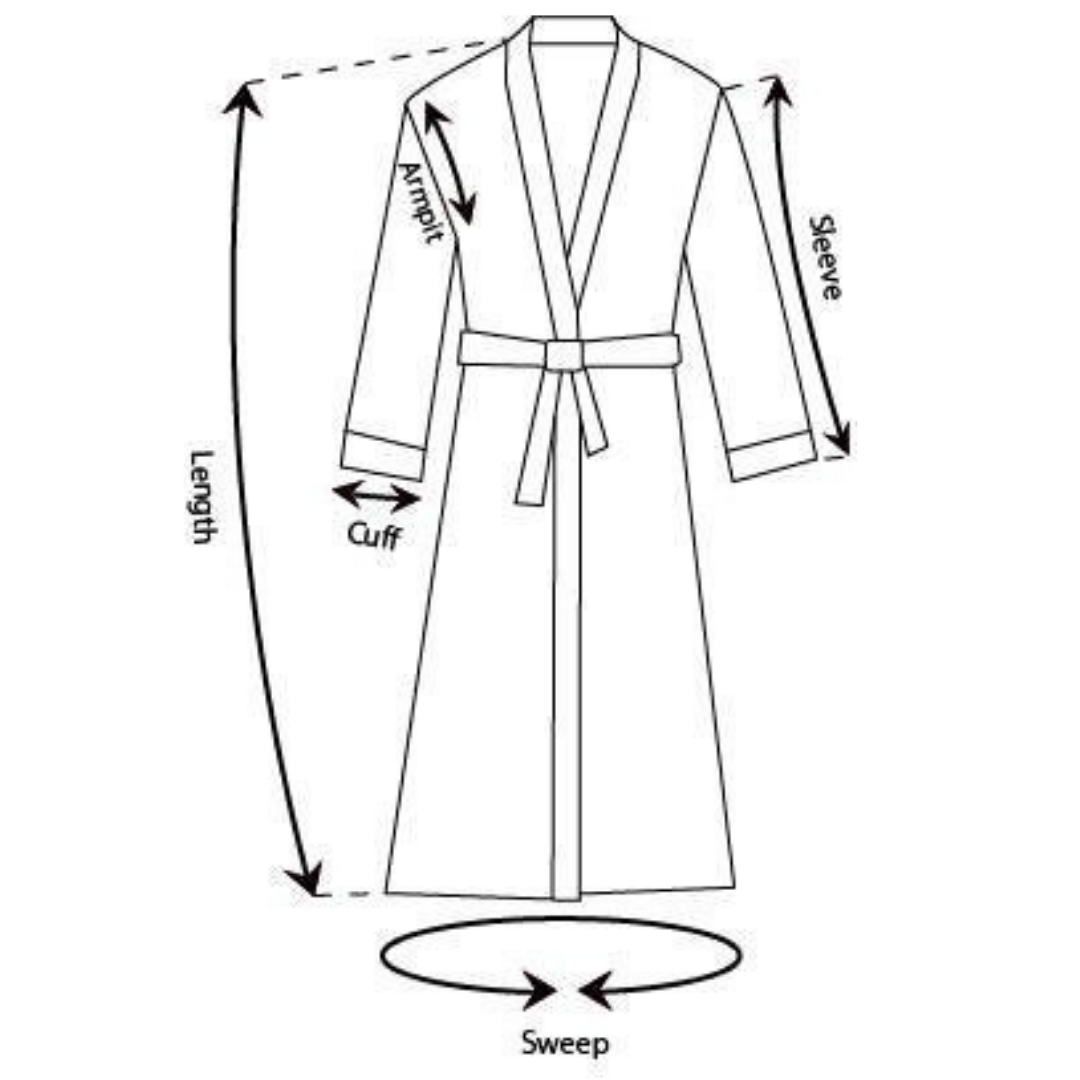 Lightweight Short Waffle Bath Robe