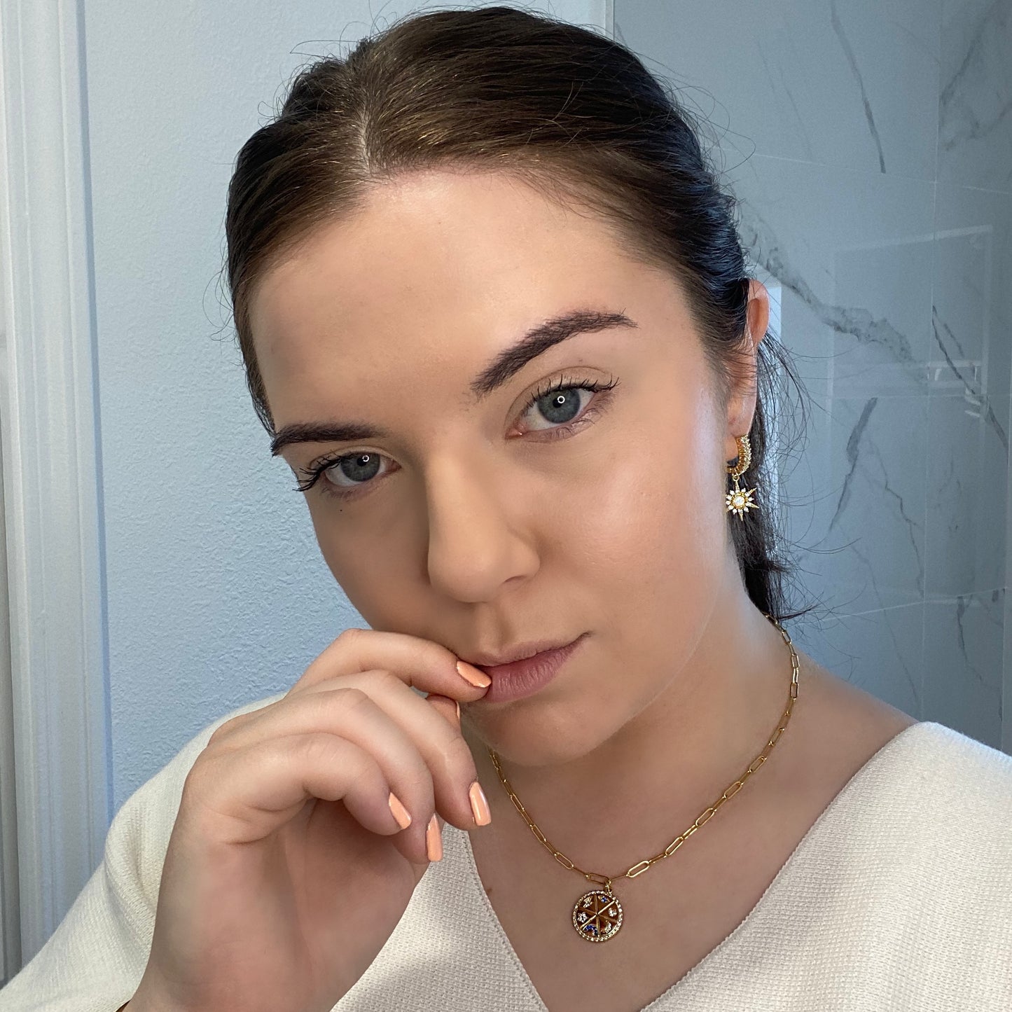 Set To Shine Medallion Necklace