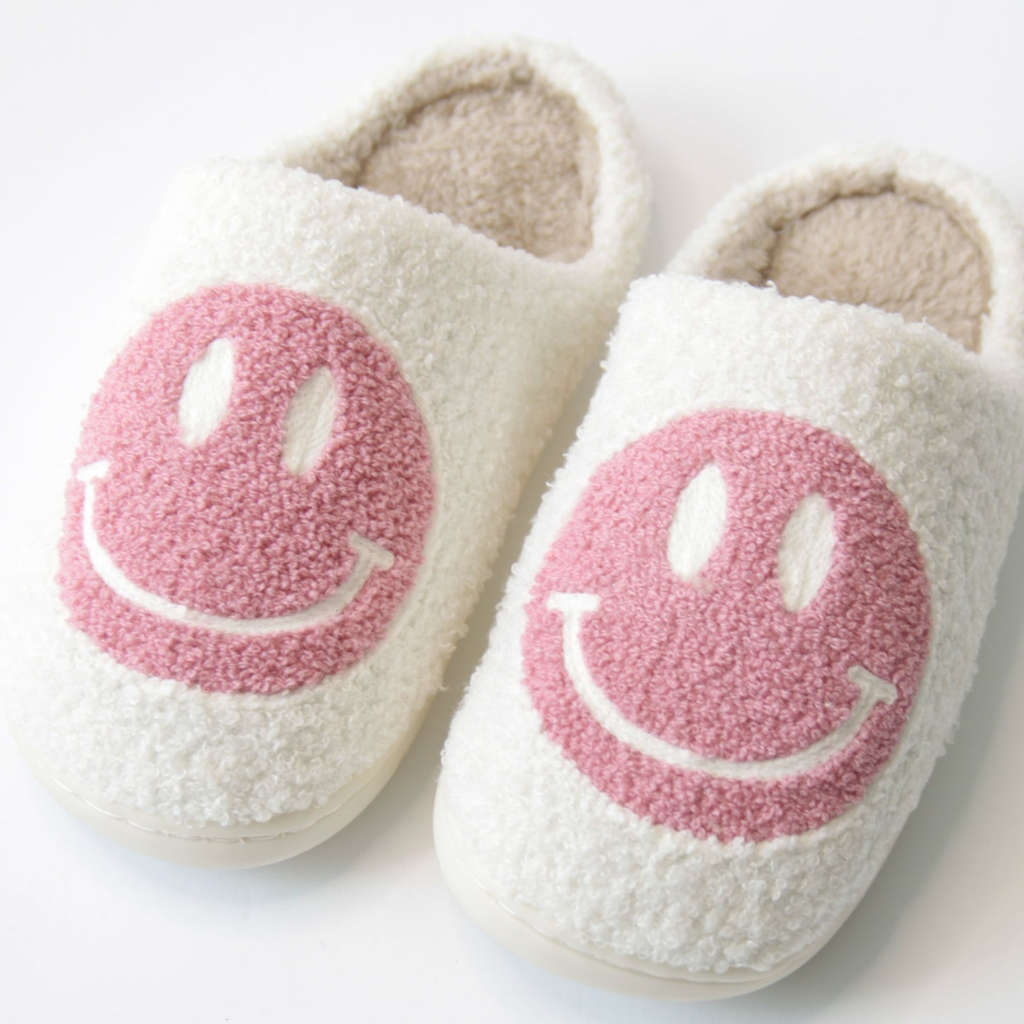 Pink Happy Slippers