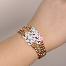 Mom Beaded Bracelets 14k Gold Fill