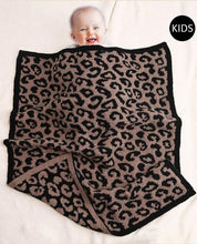 Kids Brown Leopard Throw Blanket