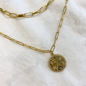 Set To Shine Medallion Necklace