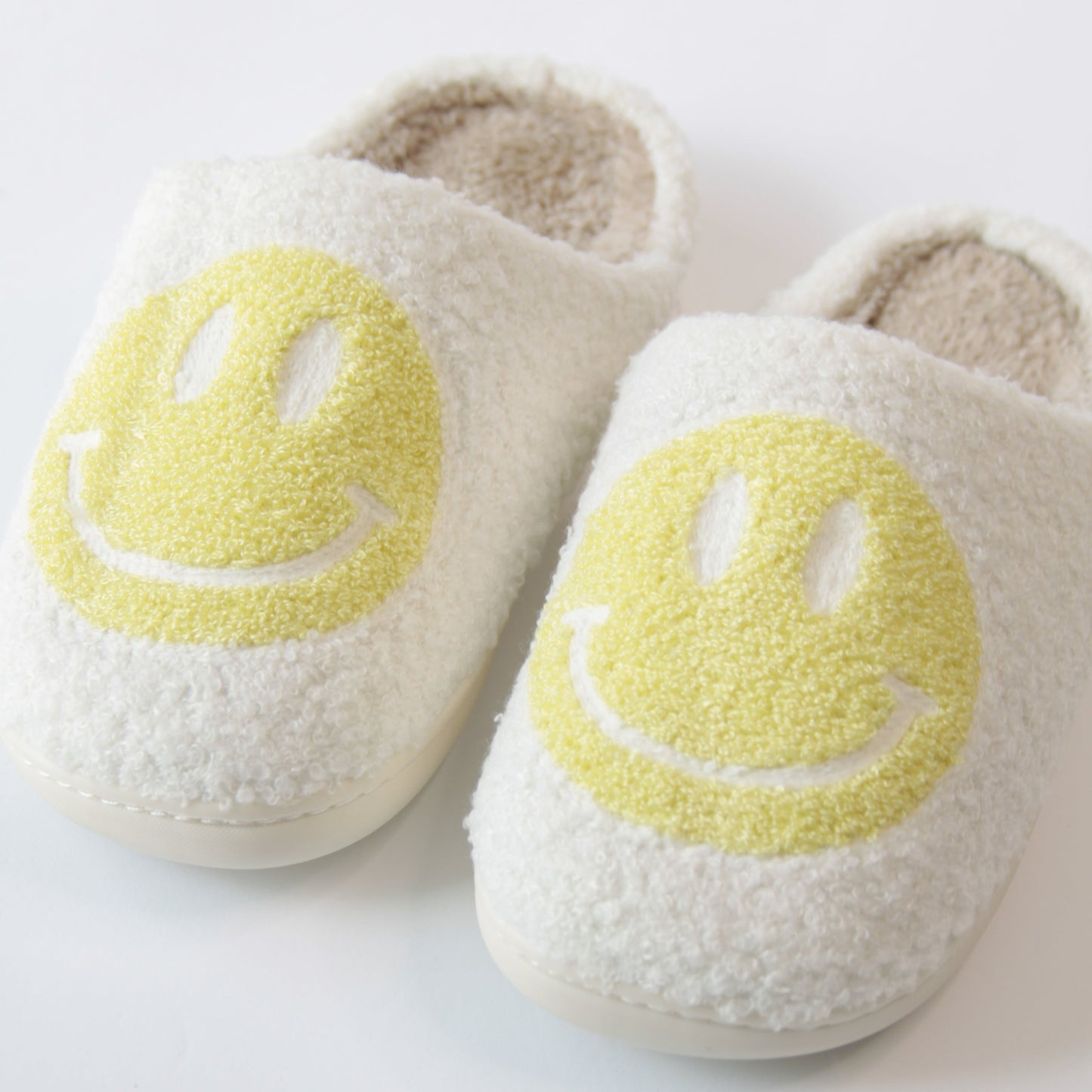Yellow Lime Happy Slippers