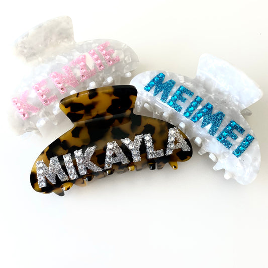 Personalized Hair Claw